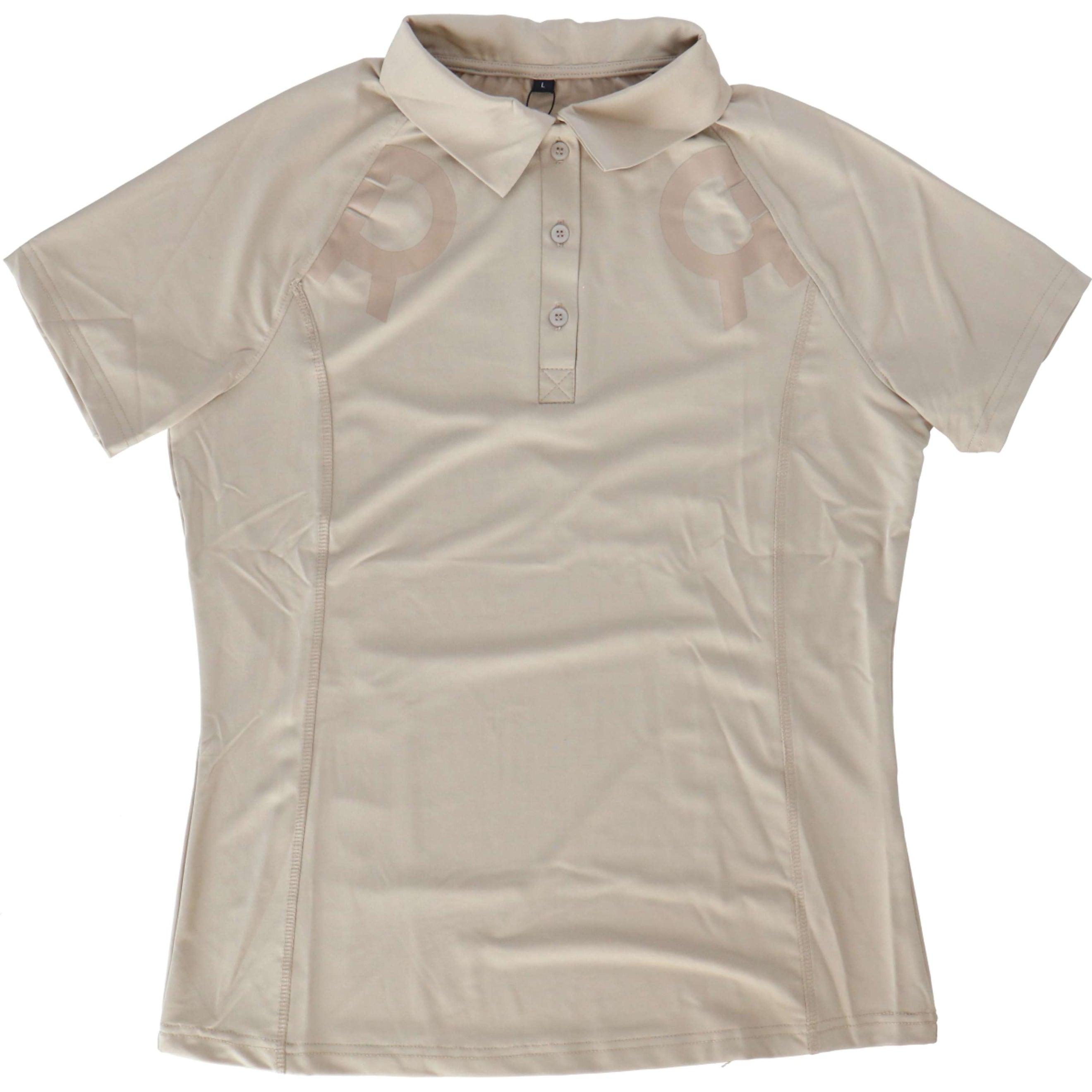 Rebel Poloshirt Shiny Seam Beige