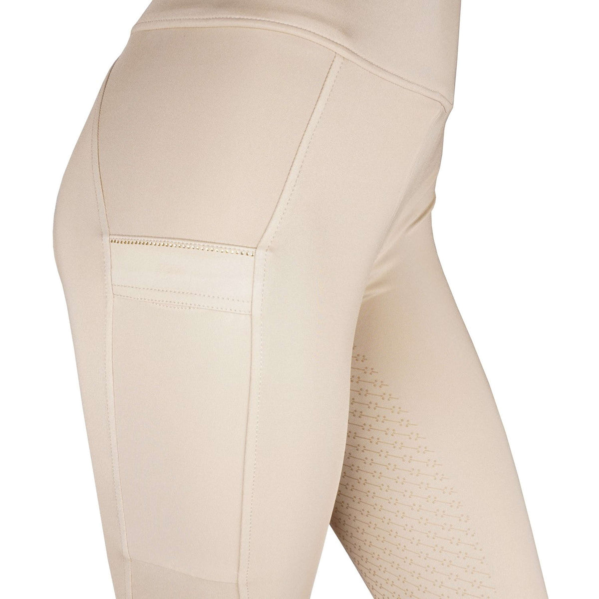 Rebel Reitleggings Contrant Piping Beige