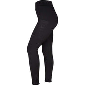 Rebel Reitleggings Contrant Piping Schwarz