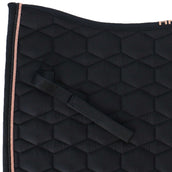 HKM Schabracke Rosegold Glamour Dressur Schwarz/Roségold