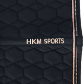 HKM Schabracke Rosegold Glamour Dressur Schwarz/Roségold