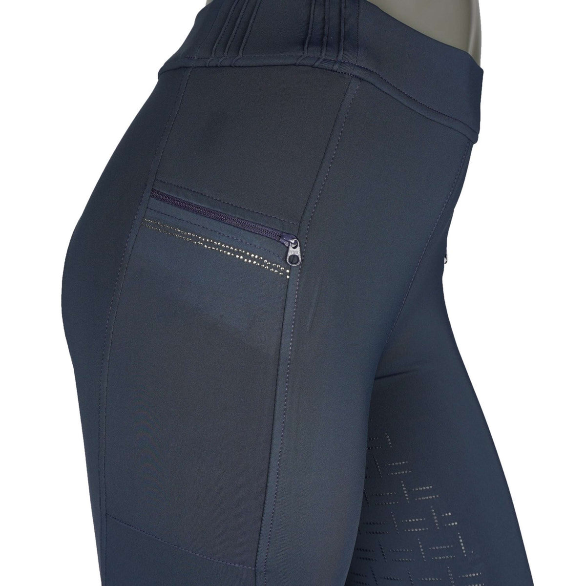 Montar Reitleggings MoRosie Crystals Junior Full Grip Dark Navy