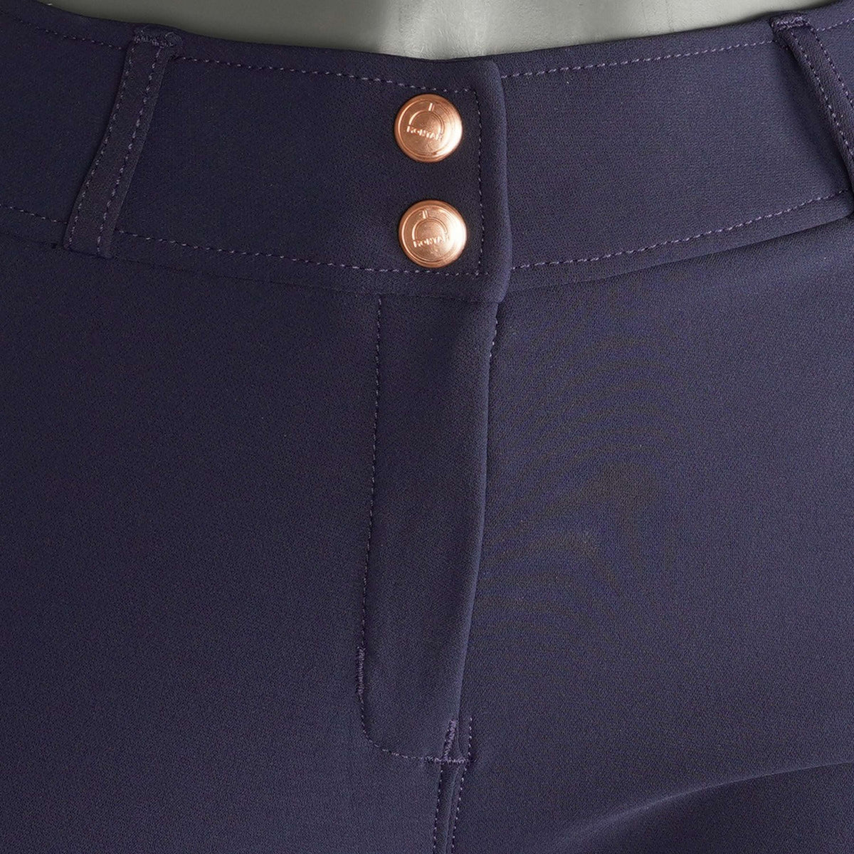 Montar Reithose Briella Rosegold Crystals Highwaist Full Grip Navy