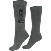 Montar Reitsocken Logo Dusty Green