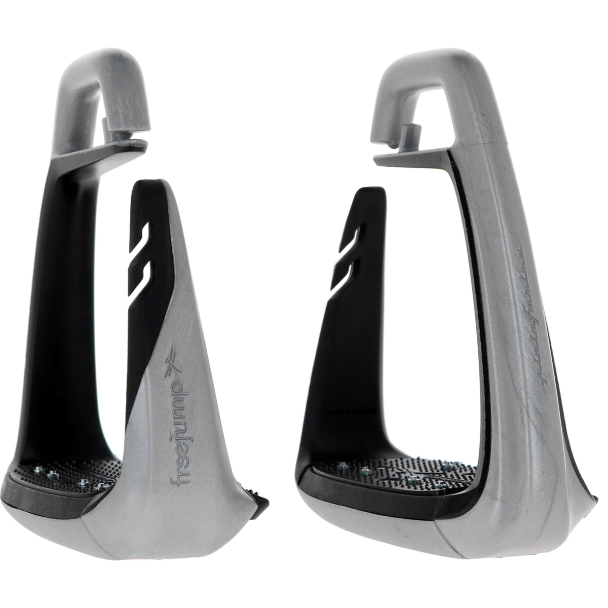 Freejump Steigbügel Soft Up Classic+ Silber/Schwarz
