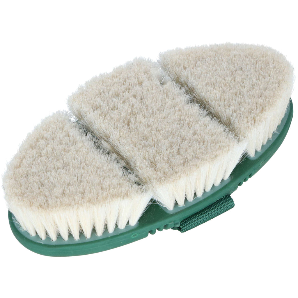 Agradi Horse Glansbürste Flex Ziegenhaar Fir Green