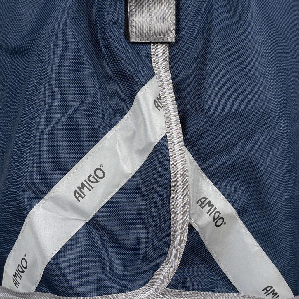 Amigo Turnout Rug Integrated 1200D 250g Navy/Titanium Grey/Silver