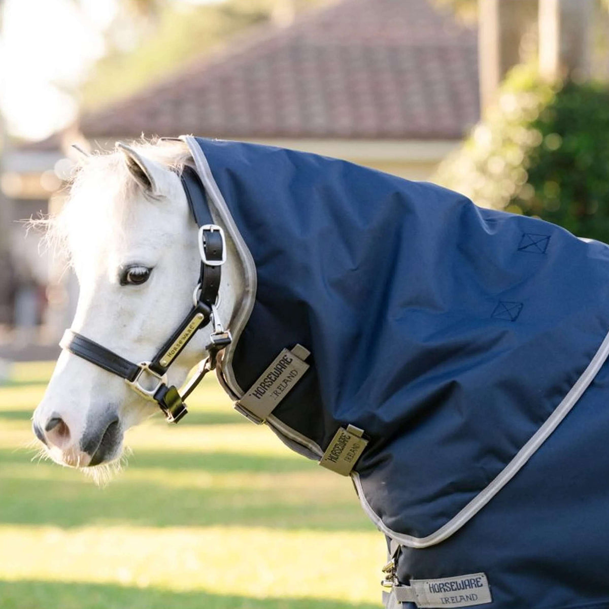 Amigo Turnout 1200D Plus Pony 50g Marineblau/Titangrau/Silber