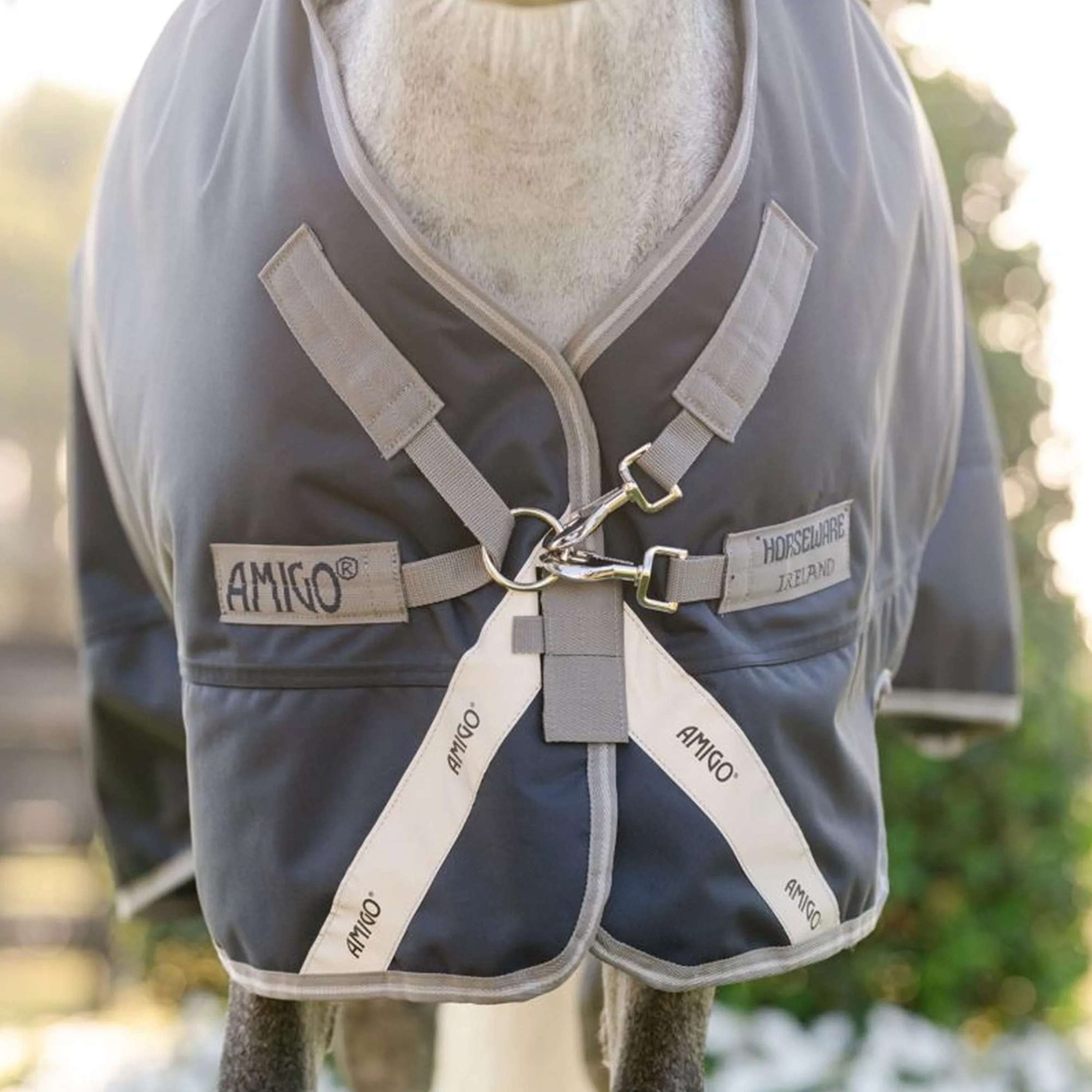 Amigo Turnout 1200D Plus Pony 50g Marineblau/Titangrau/Silber Amigo Turnout 1200D Plus Pony 50g Marineblau/Titangrau/Silber
