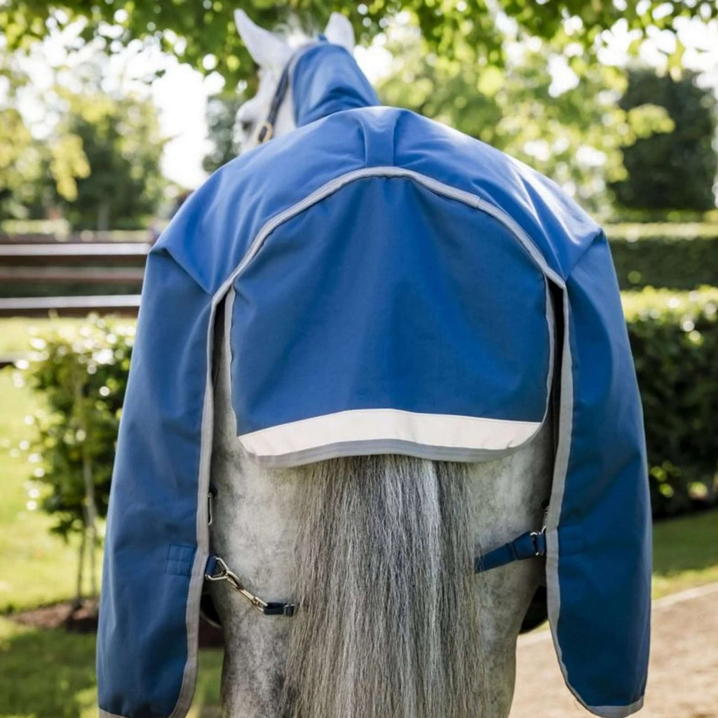 Horseware Therapy Turnout Ionic 100g Imperialblau/Silber/Marineblau