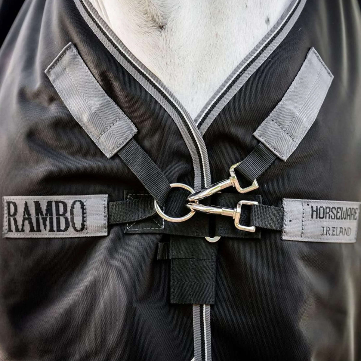 Rambo Turnout 1680D 50g Schwarz/Thunderstorm Grey/Silver