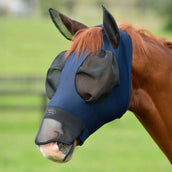 WeatherBeeta Fliegenmaske ComFiTec Luxe Bug Eye Saver mit Ohren und Nase Navy/Schwarz