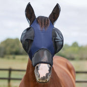 WeatherBeeta Fliegenmaske ComFiTec Luxe Bug Eye Saver mit Ohren und Nase Navy/Schwarz