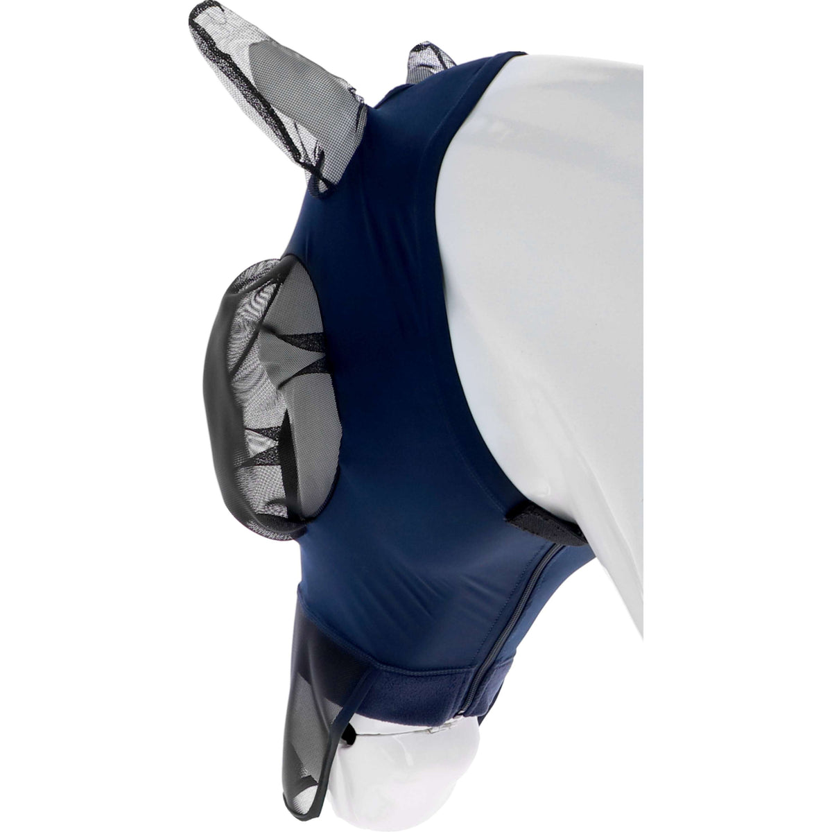 WeatherBeeta Fliegenmaske ComFiTec Luxe Bug Eye Saver mit Ohren und Nase Navy/Schwarz