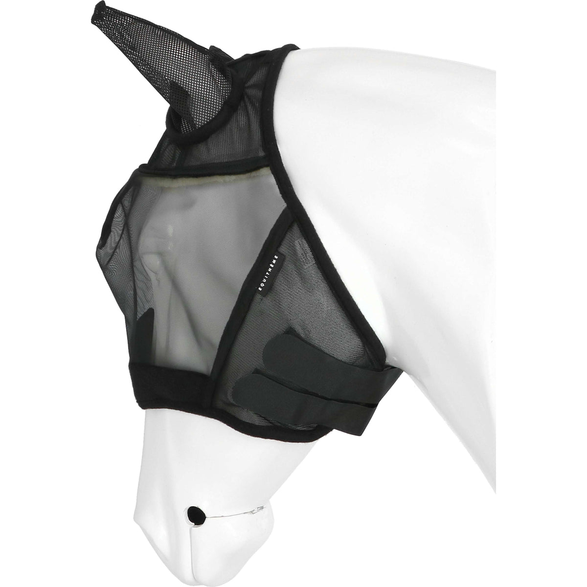 EQUITHÈME Fliegenmaske Supercut mit UV-Schutz Schwarz