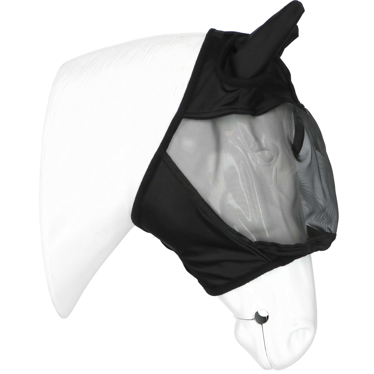 EQUITHÈME Fliegenmaske Doux mit UV-Schutz Schwarz