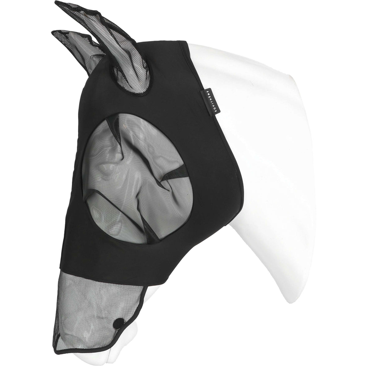 EQUITHÈME Fliegenmaske Lycra UV protection Mit Nüsternschutz Schwarz