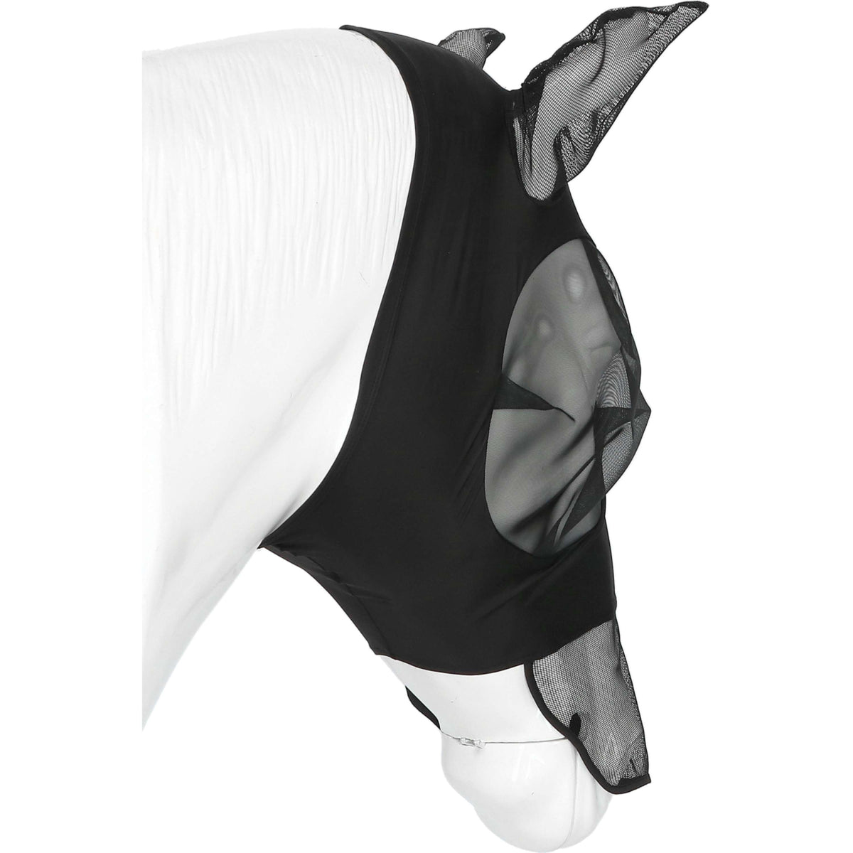 EQUITHÈME Fliegenmaske Lycra UV protection Mit Nüsternschutz Schwarz