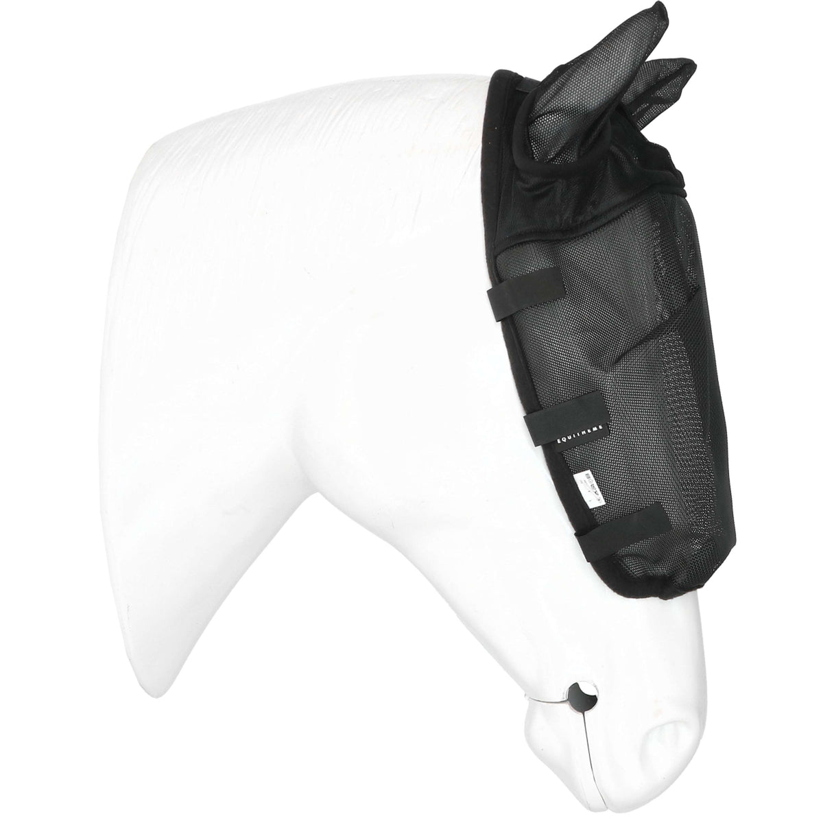 EQUITHÈME Fliegenmaske Halfter mit UV-Schutz Schwarz