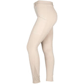 Montar Reitleggings MoZuna Gun Metal Crystals Full Grip Warm Light Grey