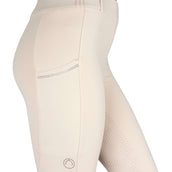 Montar Reitleggings MoZuna Gun Metal Crystals Full Grip Warm Light Grey