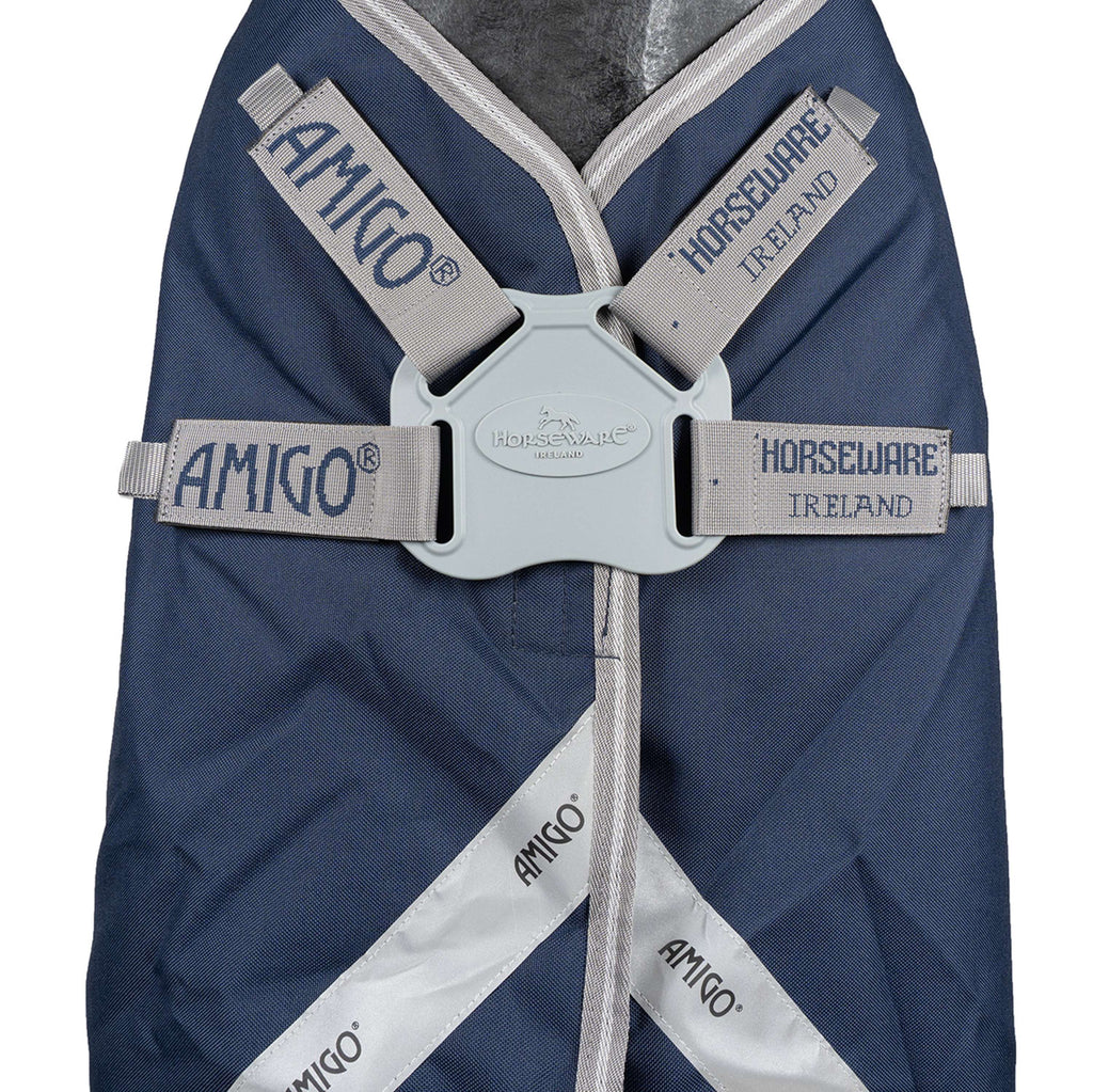 Amigo Turnout Rug FieldSafe Plus 1200D 250g Navy/Titanium Grey/Silver