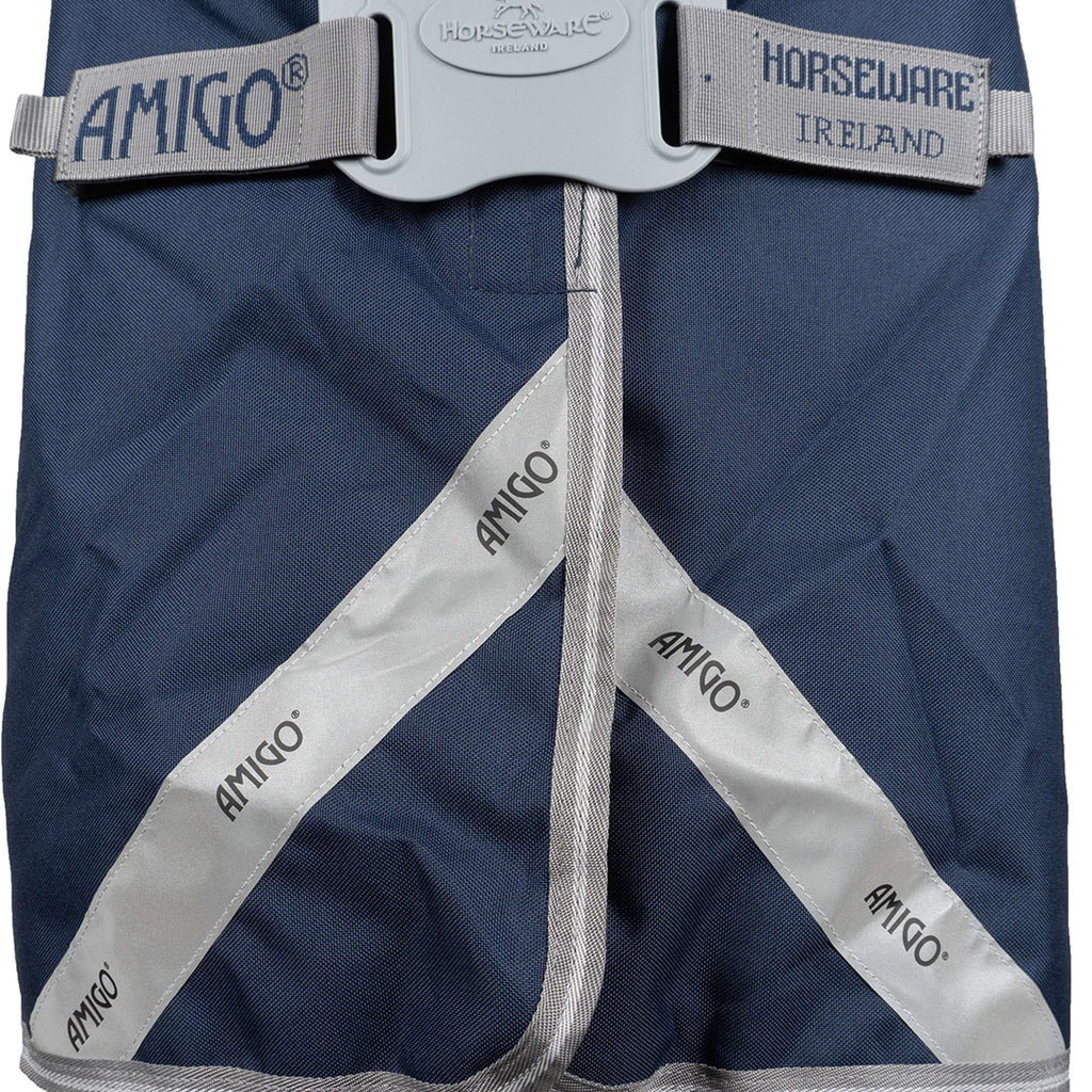 Amigo Turnout Rug FieldSafe Plus 1200D 250g Navy/Titanium Grey/Silver
