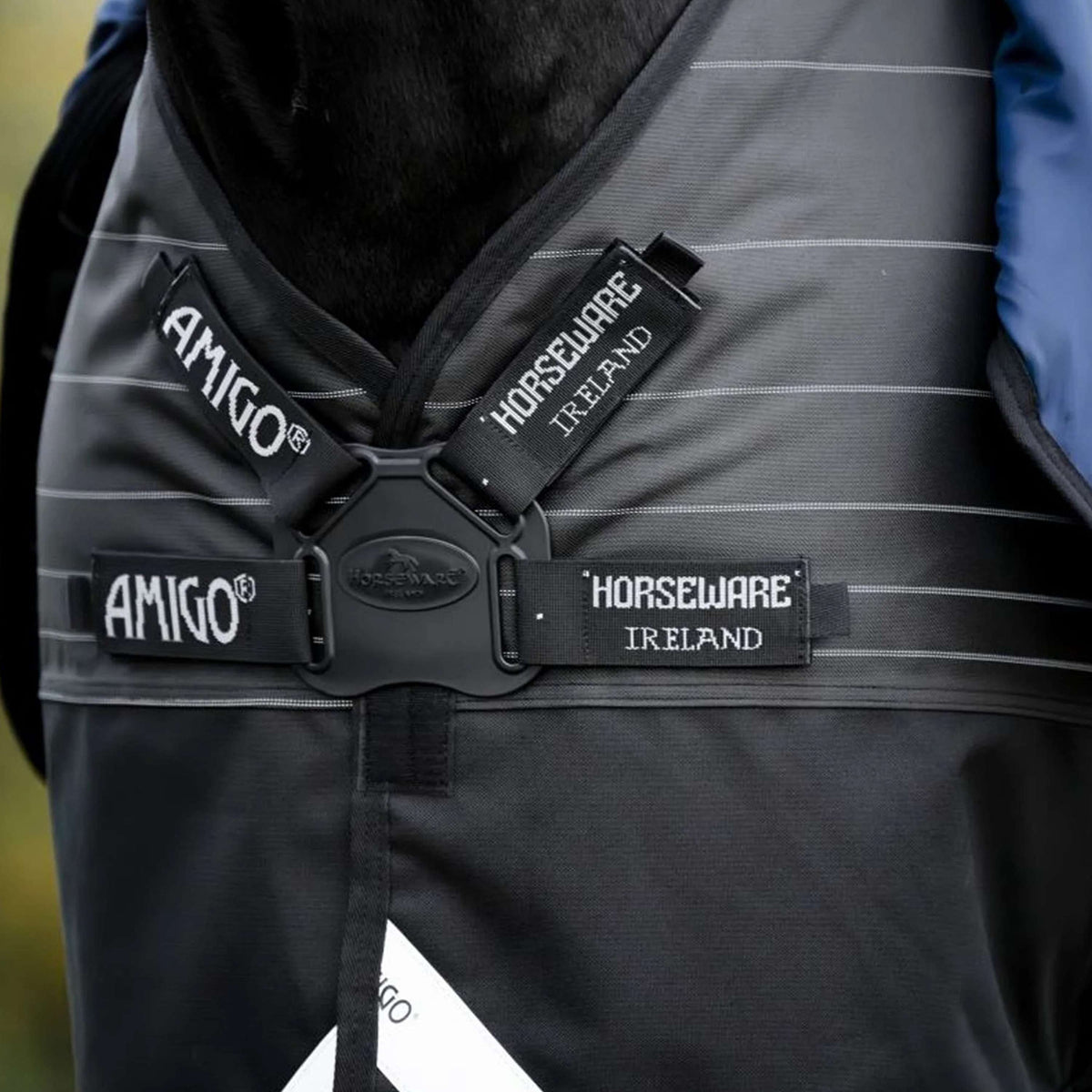 Amigo Turnout Rug FieldSafe Reflectech Plus 1200D 0g Black/Reflective/Black