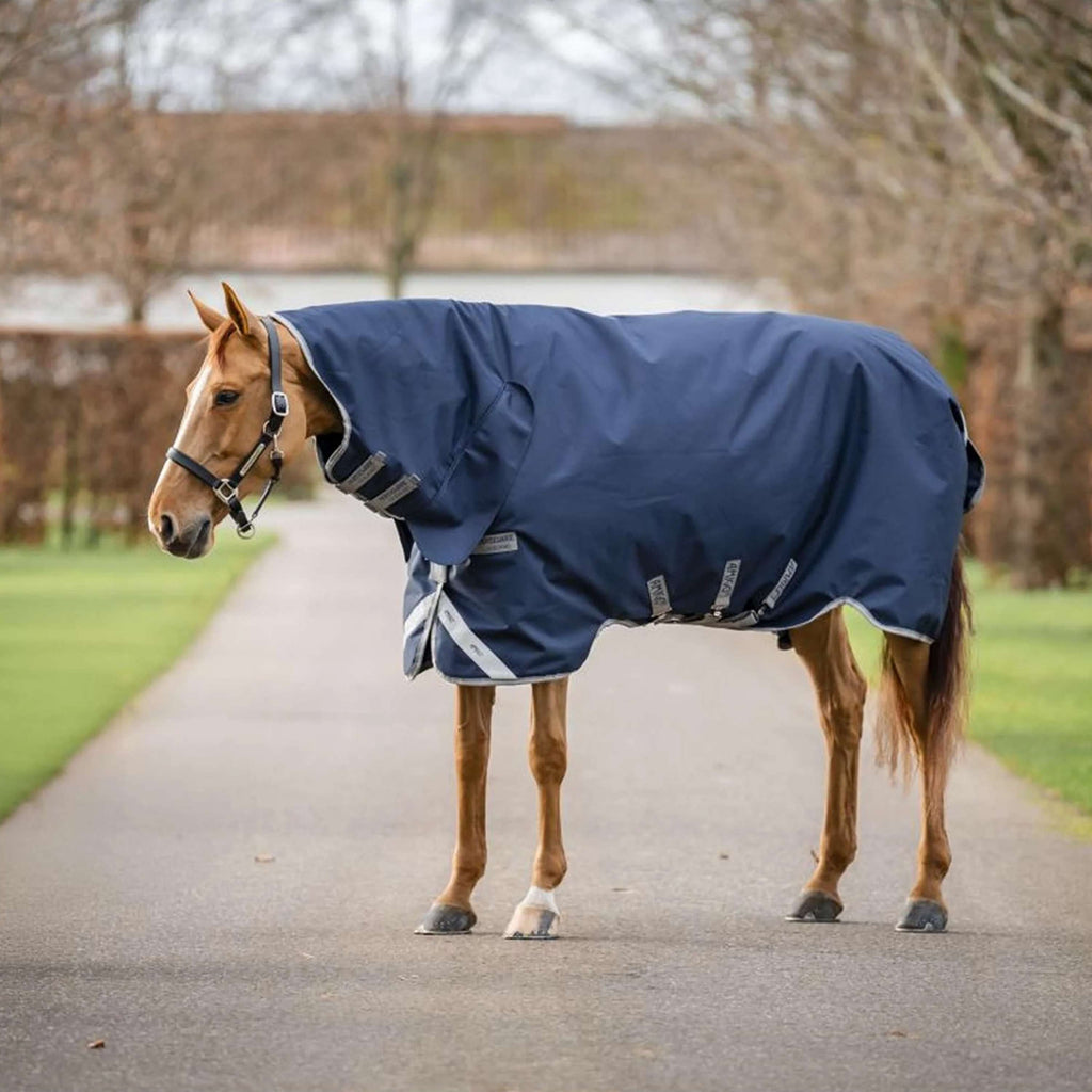 Amigo Turnout Rug Integrated 1200D 250g Navy/Titanium Grey/Silver