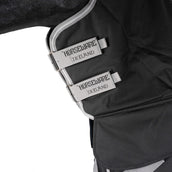 Amigo Turnout Rug Integrated 1200D 250g Black/Titanium Grey/Silver