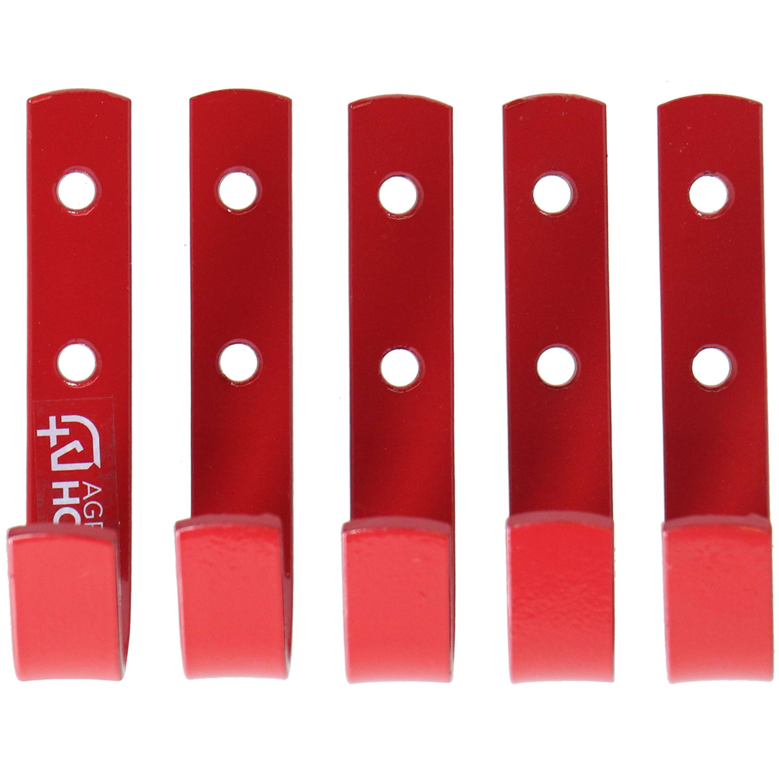 Agradi Horse Stahlhaken 5 Stück Rot