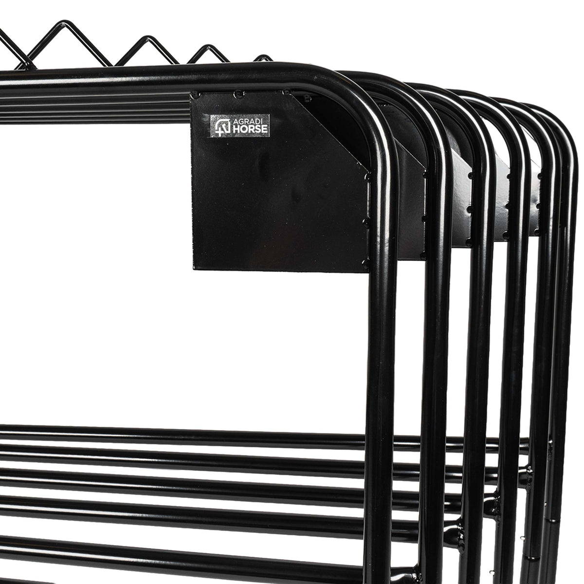 Agradi Horse Deckenhalter für 6 Decken Metall S Schwarz
