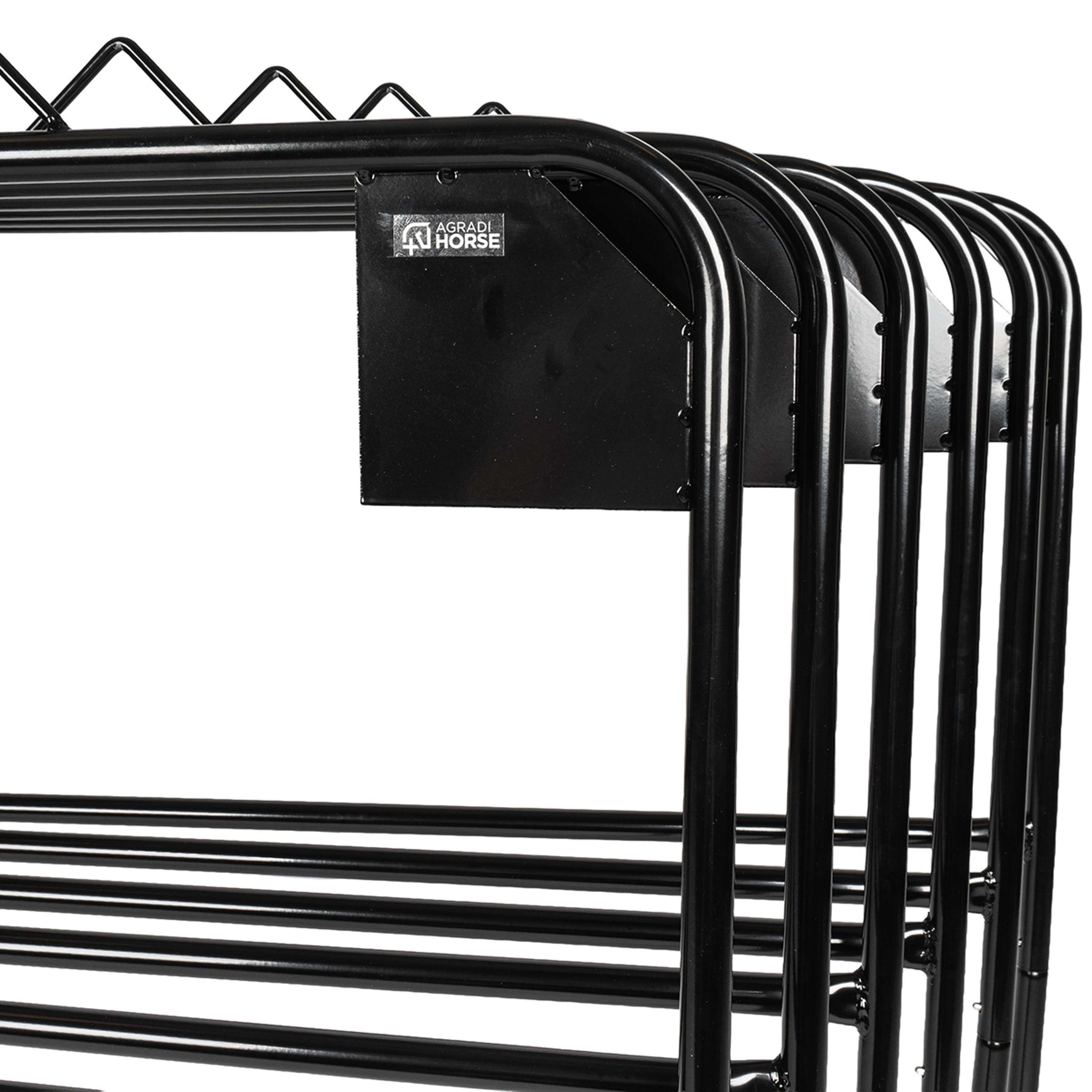 Agradi Horse Deckenhalter für 6 Decken Metall S Schwarz