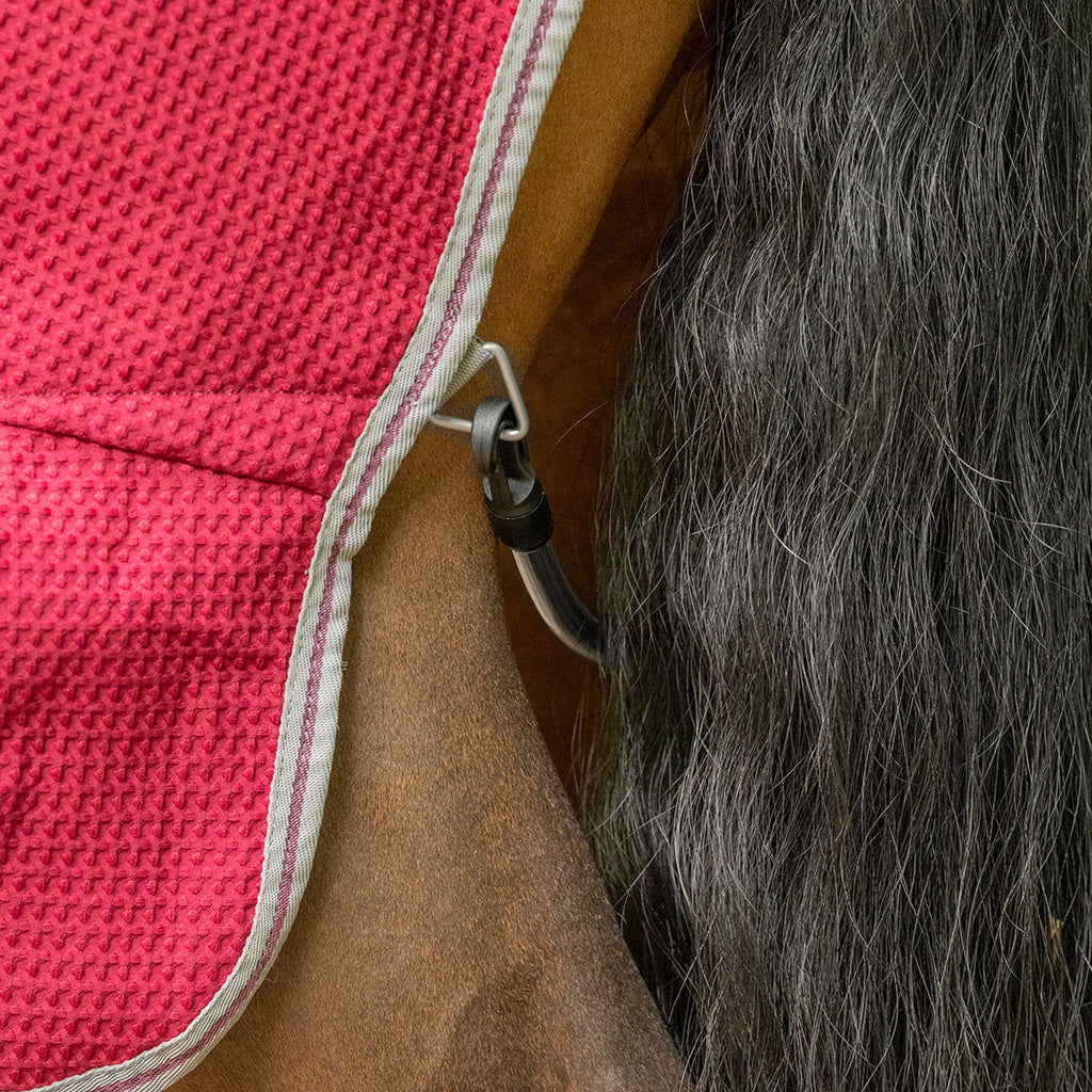 Velder Horsewear Premium Waffle Cooler Rug Maulbeeren Rot