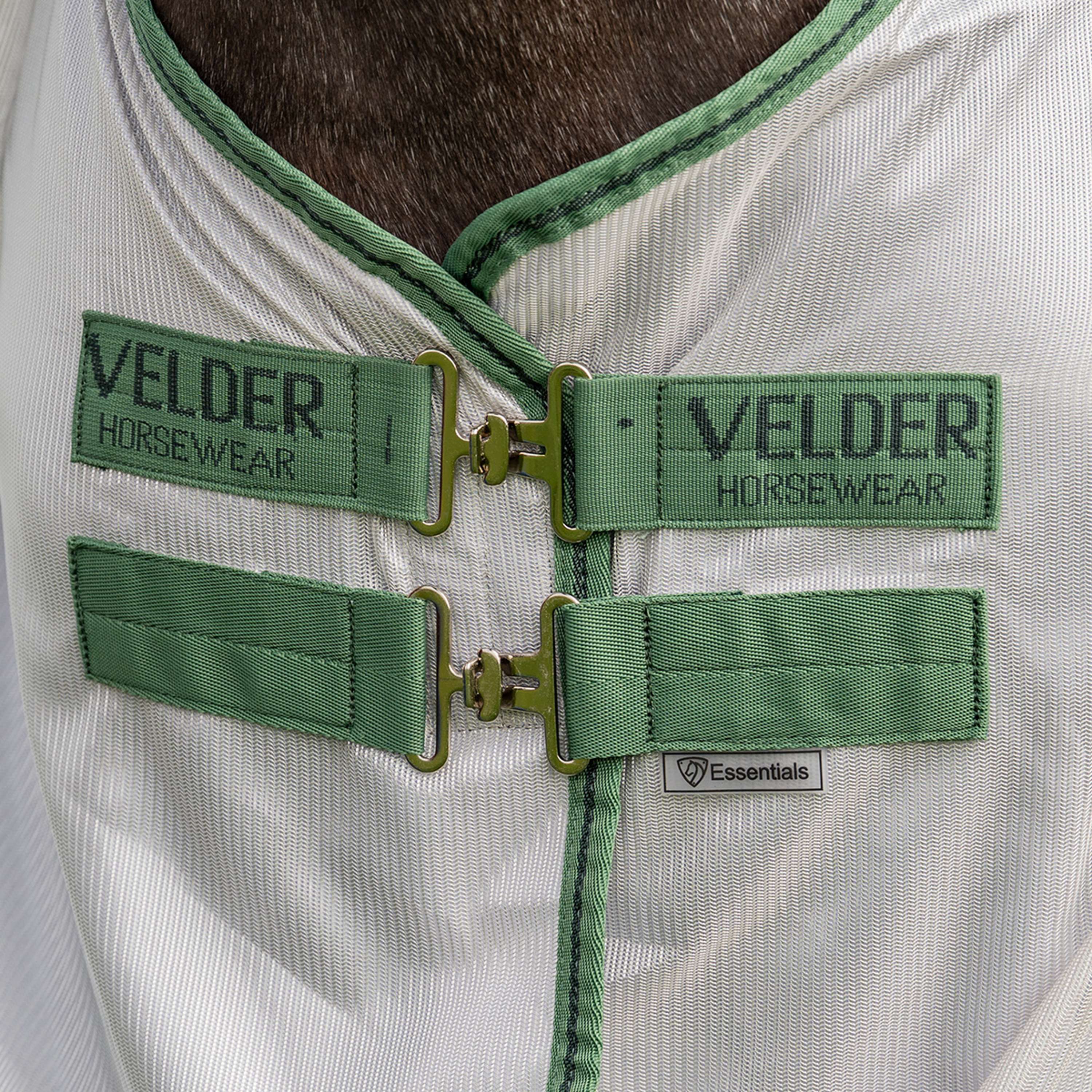 Velder Horsewear Essentials Pony Fliegendecke Mesh mit Halsteil Silber