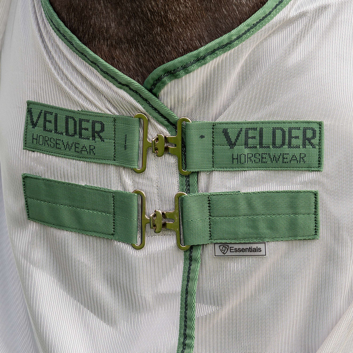 Velder Horsewear Fliegendecke Mesh mit Halsteil Silber