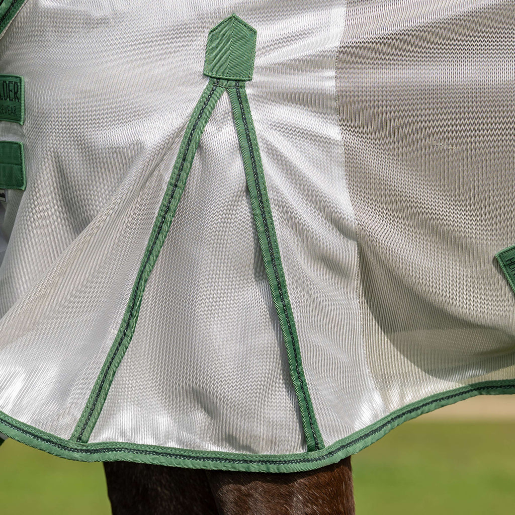 Velder Horsewear Essentials Fliegendecke Mesh mit Halsteil Silber