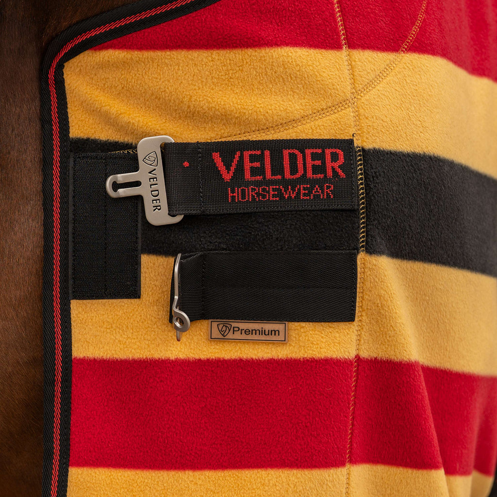 Velder Horsewear Premium Pony Deluxe Fleece Cooler Rug Schwarz/Gelb