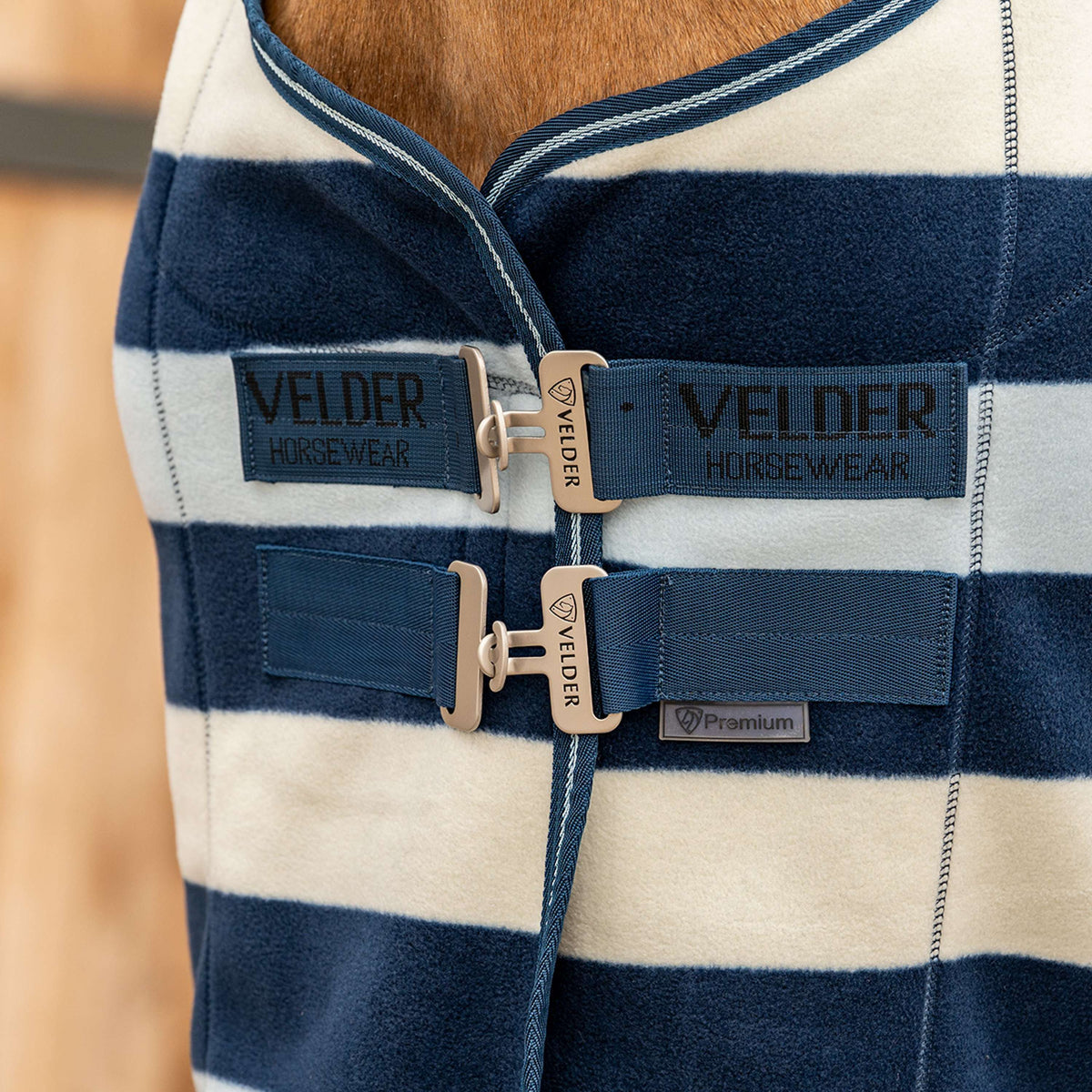 Velder Horsewear Deluxe Fleece Cooler Rug Navy