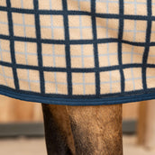 Velder Horsewear Fleece Cooler with Collar Navy Check