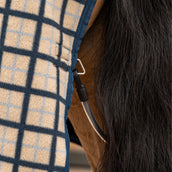 Velder Horsewear Fleece Cooler with Collar Navy Check
