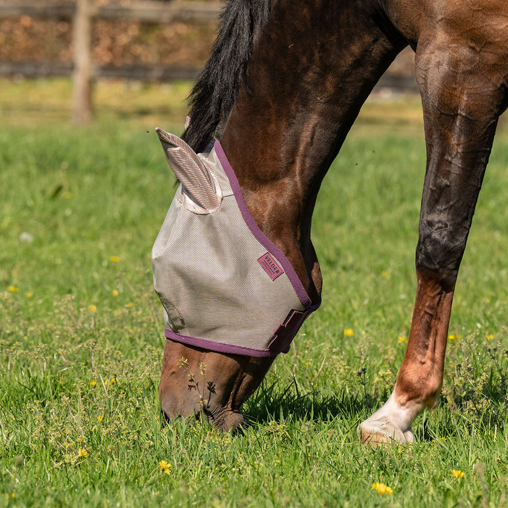 Velder Horsewear Essentials Fliegenmaske mit Ohren Sand Stone