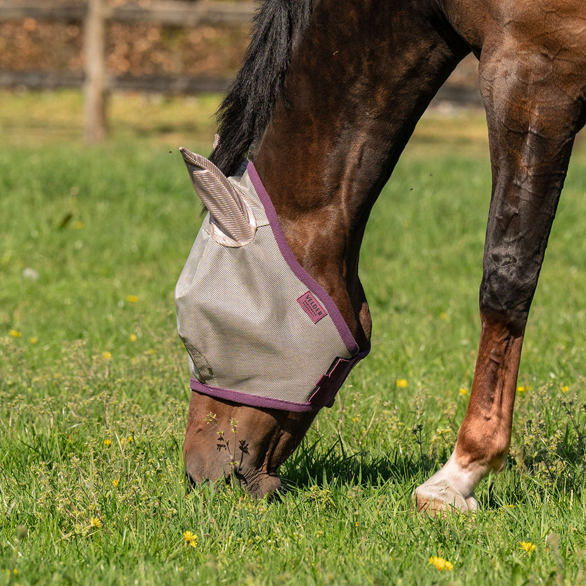 Velder Horsewear Fliegenmaske mit Ohren Sand Stone