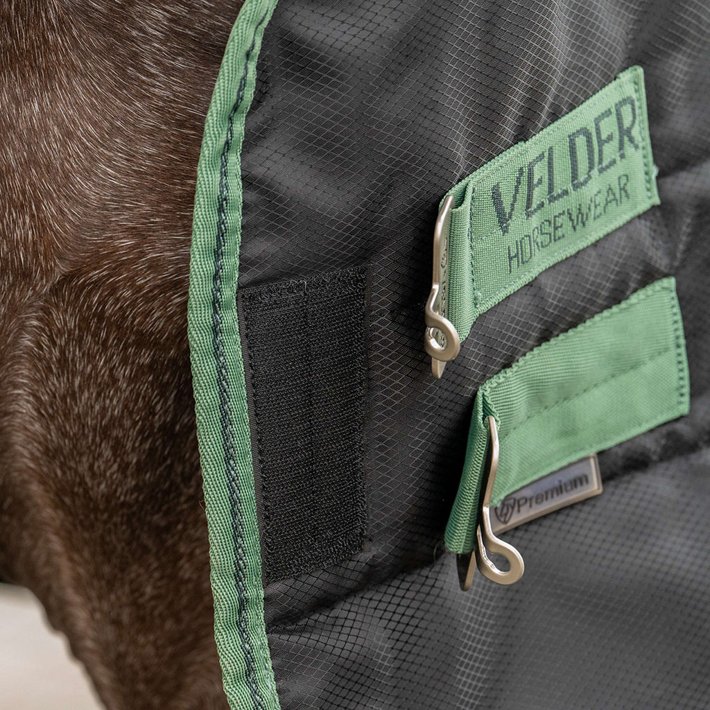 Velder Horsewear Premium Pony Stalldecke 210D 100g Schwarz