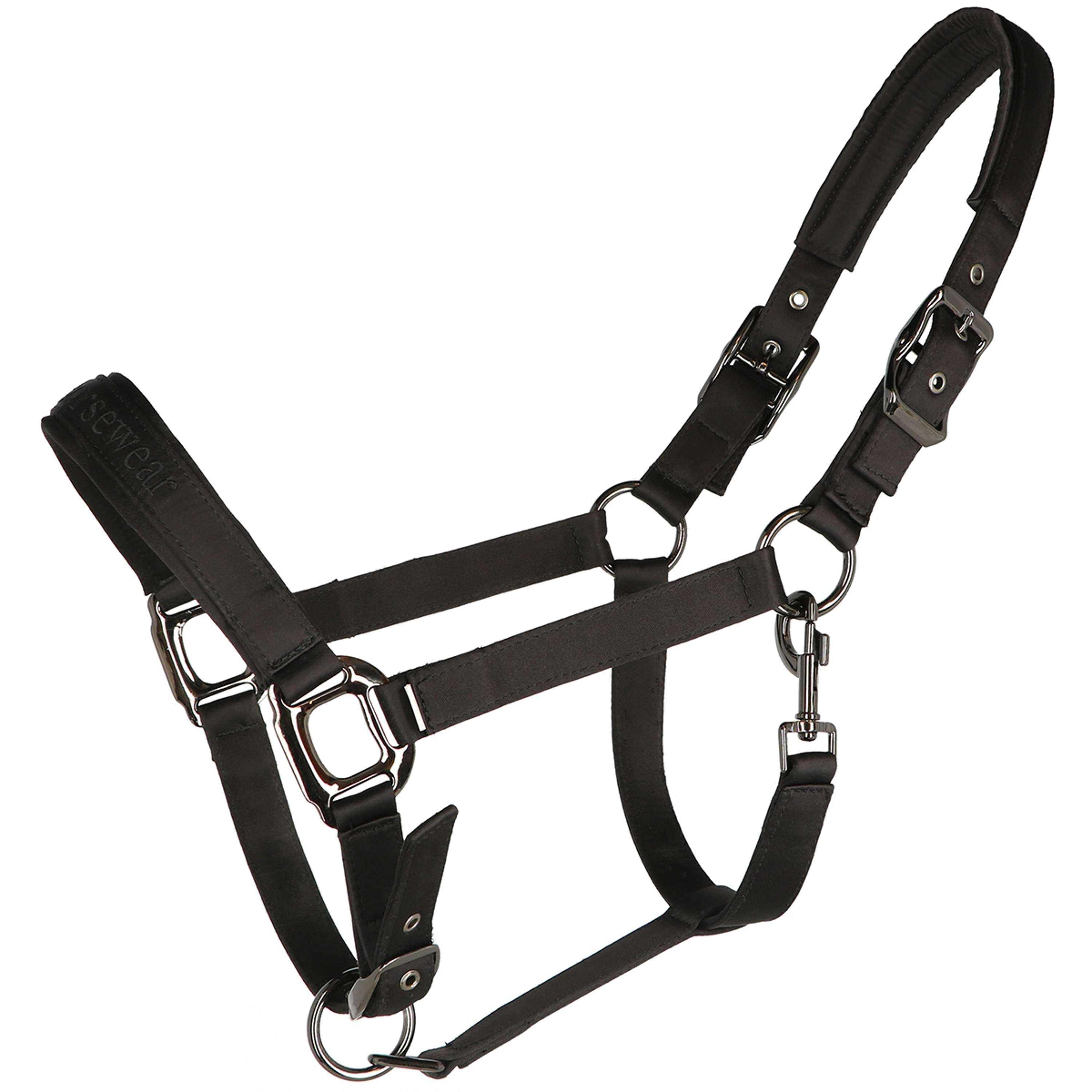 Velder Horsewear Premium Halfter Satin Glow Schwarz