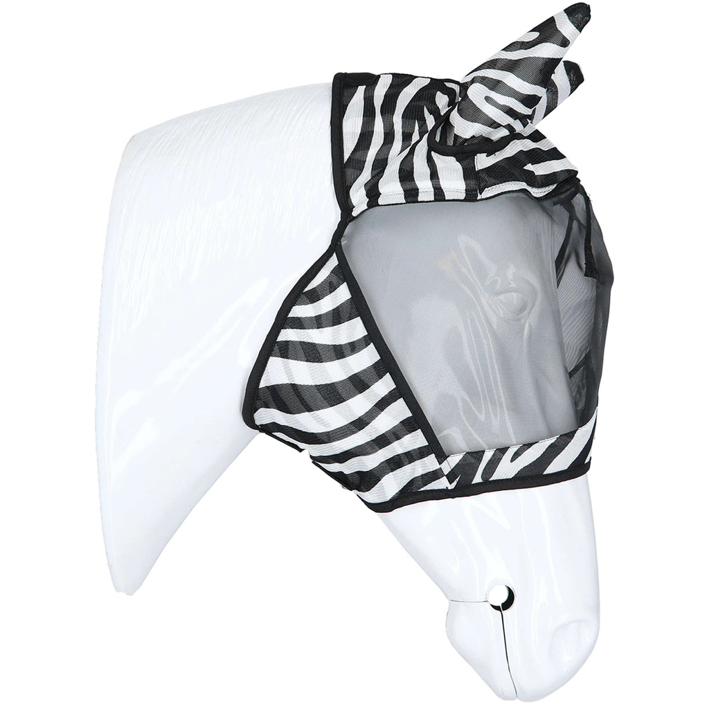 Velder Horsewear Essentials Fliegenmaske Zebra mit Ohren Schwarz/Weiß