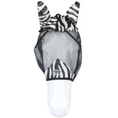 Velder Horsewear Essentials Fliegenmaske Zebra mit Ohren Schwarz/Weiß