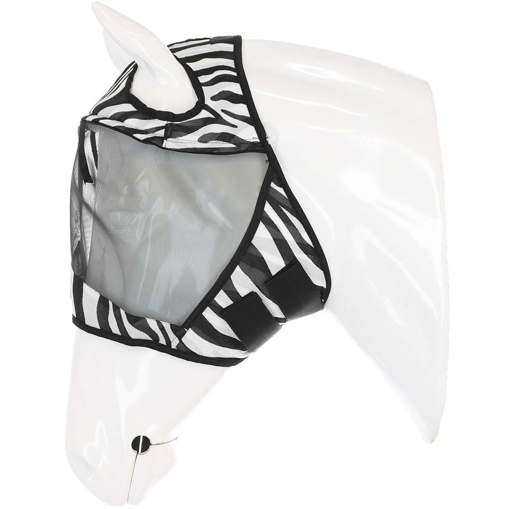 Velder Horsewear Essentials Fliegenmaske Zebra Ohne Ohren Schwarz/Weiß