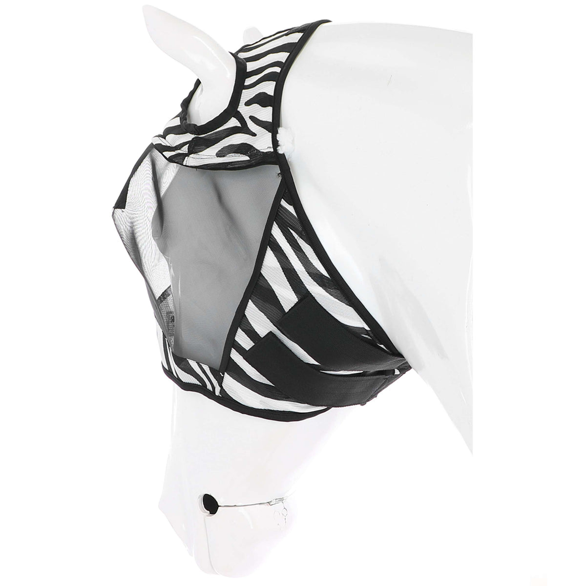 Velder Horsewear Essentials Fliegenmaske Zebra Ohne Ohren Schwarz/Weiß