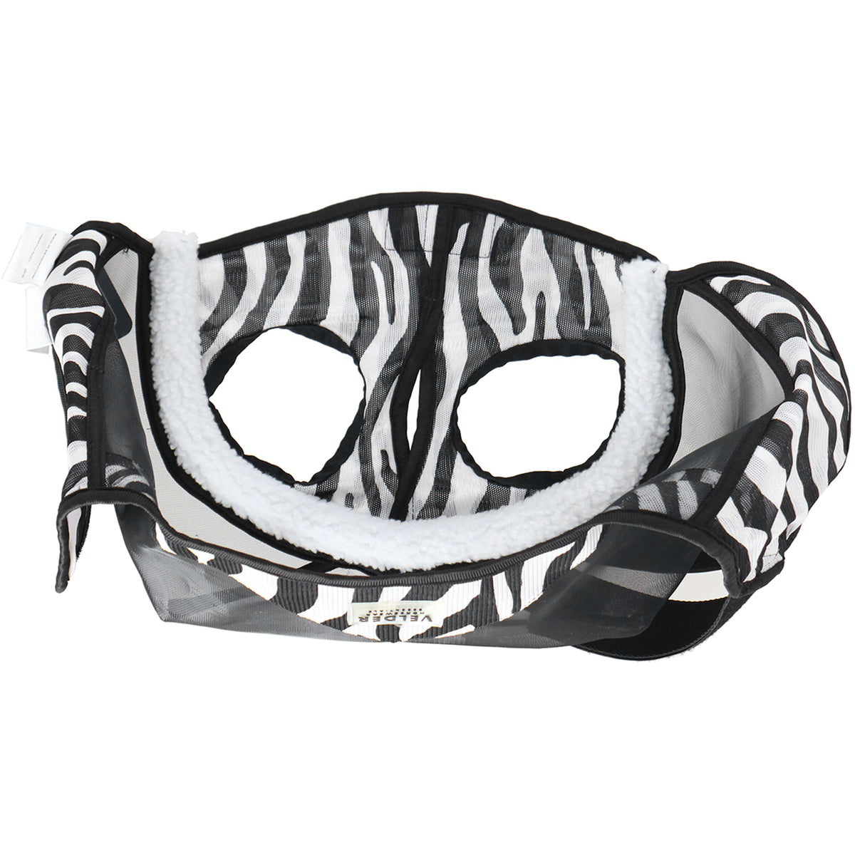 Velder Horsewear Essentials Fliegenmaske Zebra Ohne Ohren Schwarz/Weiß